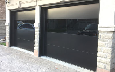 Steel garage door