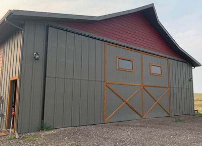 Large garage door