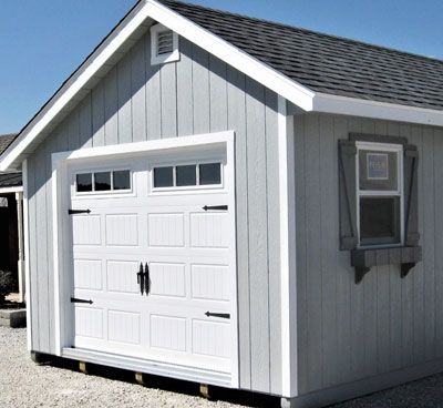 stamped steel garage door.